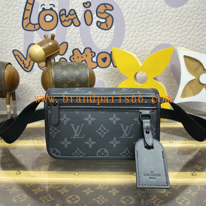 M12599-057　ルイヴィトン LOUISVUITTON 2024年最新入荷 ボスフォール ウェアラブル ウォレット ショルダーバッグ モノグラム エクリプス キャンバス