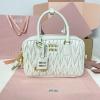 MM5BB124BBS-057　ミュウミュウ MIUMIU 2024年最新入荷 アルカディ トートバッグ スモール ハンドバッグ 2way ショルダーバッグ レディース