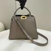 FD8BN302PJHS-168　フェンディ FENDI 2024年最新入荷 ピーカブー スモール ハンドバッグ トートバッグ 2way ショルダーバッグ レディース