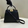 FD8BN302PJBK-168　フェンディ FENDI 2024年最新入荷 ピーカブー スモール ハンドバッグ トートバッグ 2way ショルダーバッグ レディース