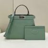 FD8BN321LSGL-168　フェンディ FENDI 2024年最新入荷 ピーカブー ISeeU ミディアム ハンドバッグ トートバッグ 2way ショルダーバッグ レディース 