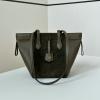 FD8BS083RSG-168　フェンディ FENDI 2024年最新入荷 Origami ミニ ハンドバッグ  2way ショルダーバッグ レディース カーキスエード 変形ミニバッグ