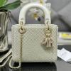 CD0505BZBS-GH　クリスチャンディオール CHRISTIAN DIOR 2024年最新入荷 レディ ディオール ミニ トートバッグ 2way ショルダーバッグ パール レディース