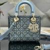 CD0538SZLS-GH　クリスチャンディオール CHRISTIAN DIOR 2024年最新入荷 レディ ディオール スモール トートバッグ 2way ショルダーバッグ レディース