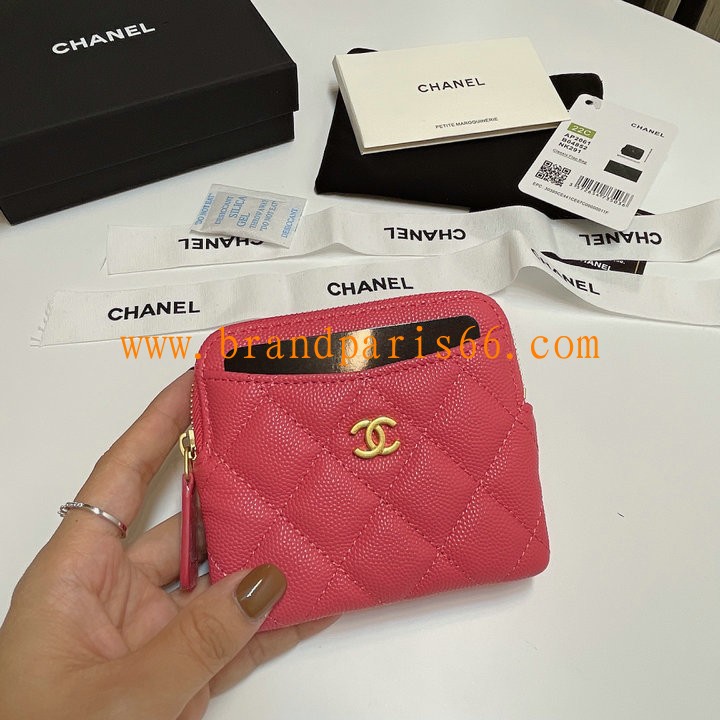 CH2061QJMH-99　シャネル CHANEL 2024年最新入荷 ジップウォレット ファスナー短財布 コインケース グレインド カーフスキン