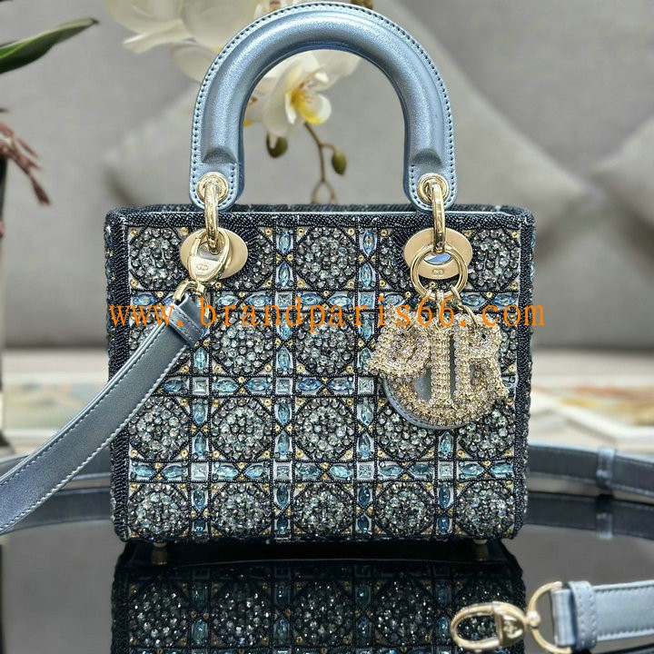 CD0538SZLS-GH　クリスチャンディオール CHRISTIAN DIOR 2024年最新入荷 レディ ディオール スモール トートバッグ 2way ショルダーバッグ レディース