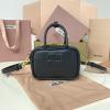 MM5NR036BK-057　ミュウミュウ MIUMIU 2024年最新入荷 マイクロバッグ ハンドバッグ ショルダーバッグ レディース レザー