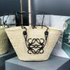 LE652127BK-GH　ロエベ LOEWE 2024年最新入荷 アナグラム バスケットバッグ トートバッグ ハンドバッグ トップハンドルバッグ イラカヤシ カーフ