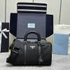 PD1BB233BK-GH　プラダ PRADA 2024年最新入荷 ミディアム トップハンドルバッグ トートバッグ 2way ショルダーバッグ Re-Edition 1978 Re-Nylon サフィアーノレザー