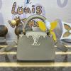 M11341-057　ルイヴィトン LOUISVUITTON 2024年最新入荷 カプシーヌ MINI ハンドバッグ ショルダーバッグ トリヨンレザー
