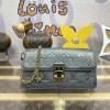 M12761-057　ルイヴィトン LOUISVUITTON 2024年最新入荷 ウォレット オン チェーン メティス ショルダーバッグ チエーンポーチ レディース モノグラム アンプラント レザー