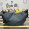 M12850-057　ルイヴィトン LOUISVUITTON 2024年最新入荷 ホーボー ハンモックバッグ ショルダーバッグ モノグラム シャドウ レザー ブラック