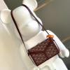 GY8017JH-BX　ゴヤール GOYARD 2019年新色入荷 ミノディエール トランク 斜め掛け ショルダーバッグ スモールサイズ コーティングキャンバス レザー