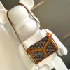 GY8017TH-BX　ゴヤール GOYARD 2024年新色入荷 ミノディエール トランク ショルダーバッグ スモールサイズ ゴヤールディンキャンバス  クラムシーカウハイド