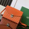 GY8063CS-BX　ゴヤール GOYARD 2024年新色入荷 シープルポーチウォレット ショルダーバッグ レディース ゴヤールディンキャンバス  シュヴロッシュカーフスキン