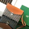 GY8063TH-BX　ゴヤール GOYARD 2024年新色入荷 シープルポーチウォレット ショルダーバッグ レディース ゴヤールディンキャンバス  シュヴロッシュカーフスキン