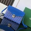 GY8063LS-BX　ゴヤール GOYARD 2024年新色入荷 シープルポーチウォレット ショルダーバッグ レディース ゴヤールディンキャンバス  シュヴロッシュカーフスキン