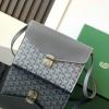 GY8063HS-BX　ゴヤール GOYARD 2024年新色入荷 シープルポーチウォレット ショルダーバッグ レディース ゴヤールディンキャンバス  シュヴロッシュカーフスキン