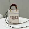 FD8BS051PBS-168　フェンディ FENDI 2024年最新入荷 サンシャイン ショッパー ミニ トートバッグ ハンドバッグ トップハンドルバッグ 2way ショルダーバッグ