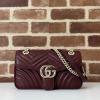GG443497PJH-057　グッチ GUCCI 2024年最新入荷 GGマーモント ショルダーバッグ フラップバッグ レディース