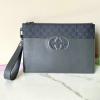 GG723320PBK-057　グッチ GUCCI 2024年最新入荷 GG スプリーム クラッチバッグ 手持ちかばん ストラップ付き キャンパス
