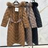 YFMAX24012-XG　マックスマーラ MaxMara 2024年秋冬最新入荷 フーデッド ロング ダウンジャケット ベルト付き ダウンジャケット レディース アウター