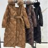 YFMAX24011-XG　マックスマーラ MaxMara 2024年秋冬最新入荷 フーデッド ロング ダウンジャケット ベルト付き ダウンジャケット レディース アウター