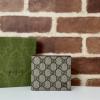 GG768243BJH-057　グッチ GUCCI 2024年最新入荷 二つ折りウォレット GGスプリーム キャンバス ショートウォレット カードケース 札入れ