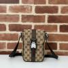 GG802099BKF-057　グッチ GUCCI 2024年最新入荷  ショルダーバッグ 携帯ケース メンズ スマートフォンケース キャンパス