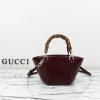 GG805832PJH-057　グッチ GUCCI 2024年最新入荷  バンブー ミニ トップハンドル トートバッグ ハンドバッグ 2way ショルダーバッグ レディース