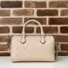 GG815255PQF-057　グッチ GUCCI 2024年最新入荷  GGエンブレム スモール トップハンドルバッグ トートバッグ 2way ショルダーバッグ レディース