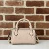 GG815256PQF-057　グッチ GUCCI 2024年最新入荷  GGエンブレム ミニ トップハンドルバッグ トートバッグ 2way ショルダーバッグ レディース