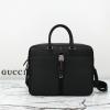 GG816757PBK-057　グッチ GUCCI 2024年最新入荷 ウェブ ストライプ付き ブリーフケース トートバッグ 2way ショルダーバッグ メンズ レザー