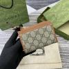 GG821804BXZ-057　グッチ GUCCI 2024年最新入荷 GGエンブレム ジップ カードケース 名刺入れ 小銭入れ