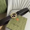 GG411924GSK-057　グッチ GUCCI 2024年最新入荷 ダブル G バックル ベルト 幅4cm