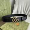 GG523307PGK-057　グッチ GUCCI 2024年最新入荷 ダブル G バックル ベルト 幅4cm
