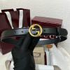 GG633125PGK-057　グッチ GUCCI 2024年最新入荷 ダブル G バックル ベルト 幅3cm