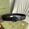 GG774153PKK-057　グッチ GUCCI 2024年最新入荷 インターロッキングG バックル  ベルト 幅4cm