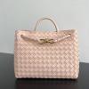 BOV743572PQF-aj　ボッテガヴェネタ BOTTEGAVENETA 2024年最新入荷 ミディアム アンディアーモ トップハンドルバッグ トートバッグ ハンドバッグ
