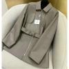 WTHE24001H-XG　エルメス HERMES 2024年秋冬最新入荷 レザーコート ジップジャケット ミディアム アウターコート