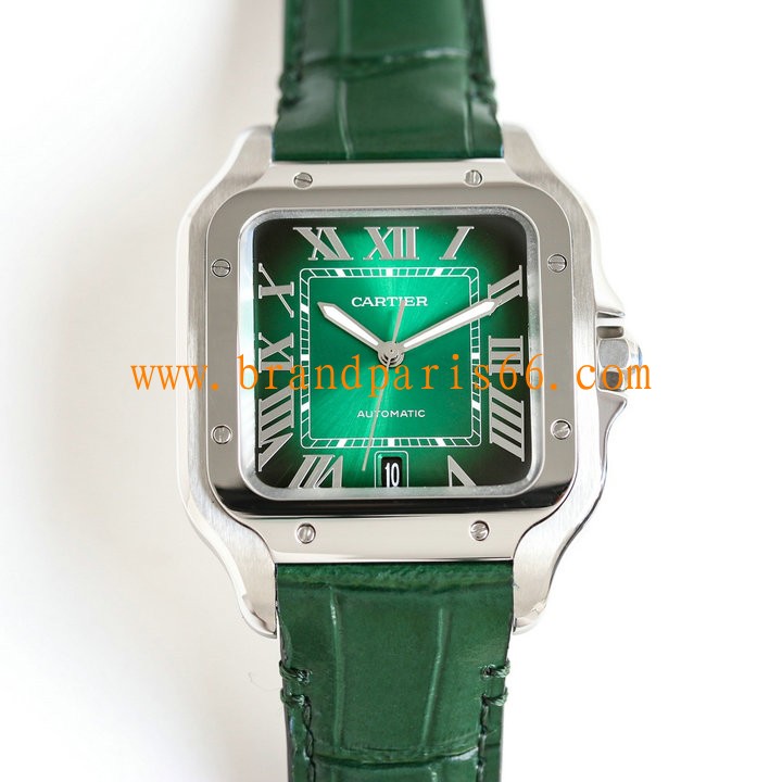 CAT24005-YXBL　カルティエ CARTIER 2024年最新入荷 サントス ドゥ ウォッチ 機械式 ムーブメント 腕時計 本革ベルト
