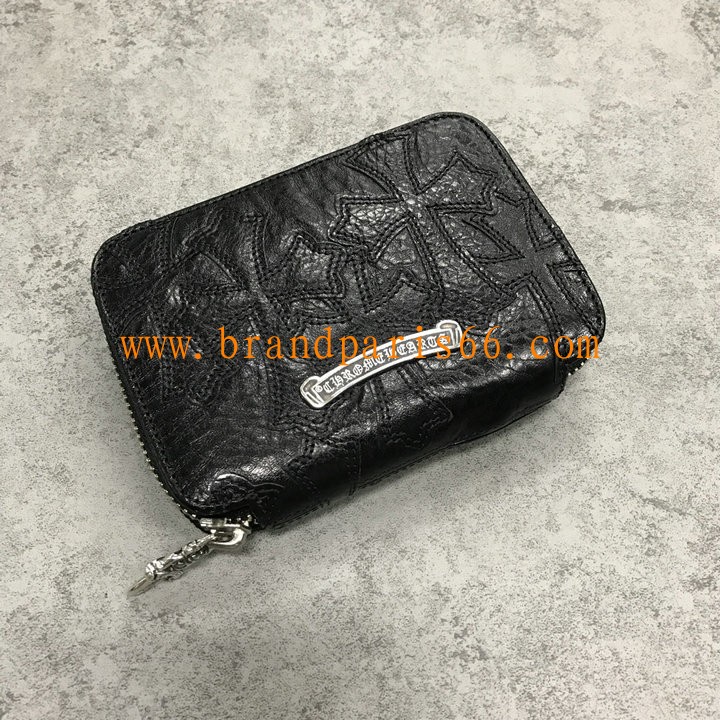 CMS003-YXBL　クロムハーツ Chrome Hearts 2024年最新入荷 ショートウォレット ジッピー短財布 小銭入れ 男女兼用