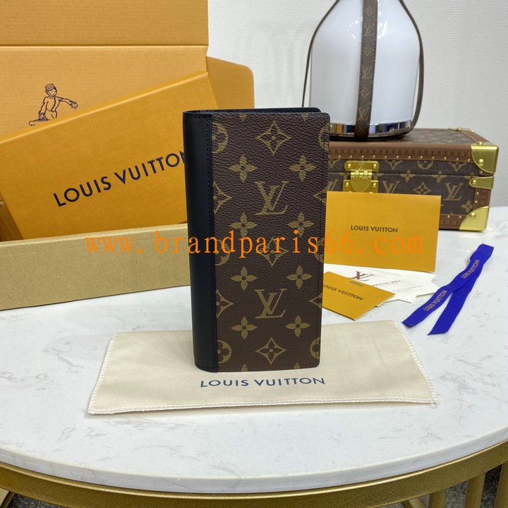 M69410-057　ルイヴィトン LOUISVUITTON 2021年最新入荷 ポルトフォイユ ブラザ 二つ折り長財布 ロングウォレット カードポケット 札入れ モノグラム マカサー キャンバス