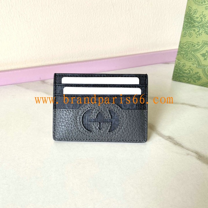 GG701425PBK-057　グッチ GUCCI 2024年最新入荷 GG スプリーム カードケース 名刺入れ キャンパス