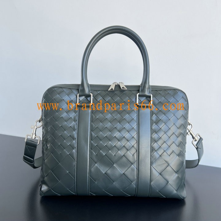 BOV778081SG-aj　ボッテガヴェネタ BOTTEGAVENETA 2024年最新入荷 スリム イントレチャート ブリーフケース トートバッグ ショルダーバッグ