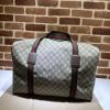 GG758664BKF-057　グッチ GUCCI 2024年最新入荷 ウェブ ストライプ付き マキシ ダッフルバッグ トップハンドルバッグ トートバッグ ハンドバッグ