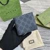GG768244BQK-057　グッチ GUCCI 2024年最新入荷 GG ディテール付き ウォレット 二つ折り短財布 ショートウォレット カードケース 札入れ