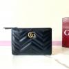 GG773427PBK-057　グッチ GUCCI 2024年最新入荷 ダブルG ウォレット 二つ折り短財布 小銭入れ カードケース