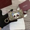 GG818768BXX-057　グッチ GUCCI 2024年最新入荷 パンダ ディテール GG キーケース 小銭入れ コインケース ジップウォレット 