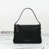 GG815216PBK-057　グッチ GUCCI 2024年最新入荷 GGエンブレム スモール ショルダーバッグ 2way ハンドバッグ レディース レザー